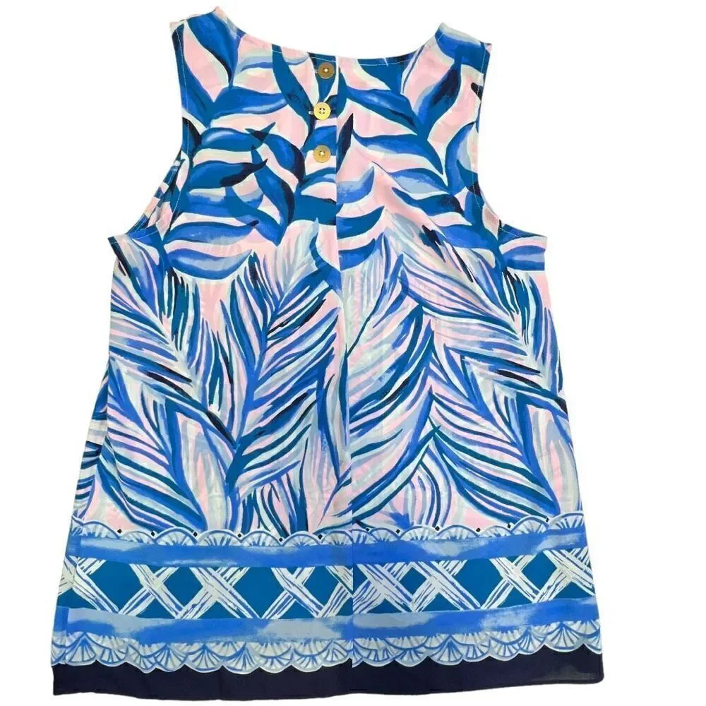 Lilly Pulitzer Tops Lilly Pulitzer Iona Top Pink Tropics Heat Wave Women’s M - Picture 7 of 12